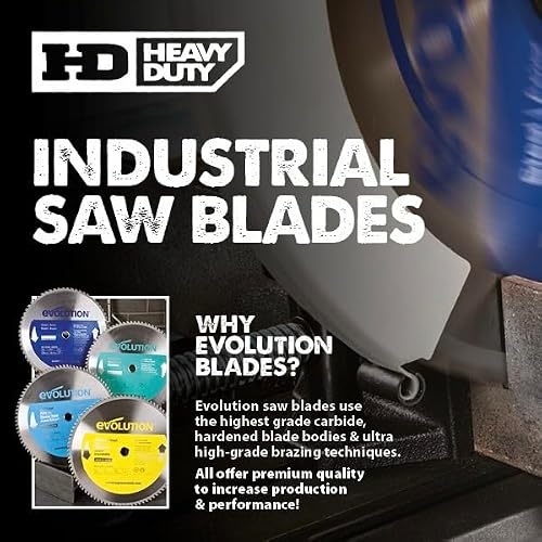 Evolution Power Tools 230BLADEAL Aluminum Cutting Saw Blade, 9-Inch x 80-Tooth - Thumbnail 5