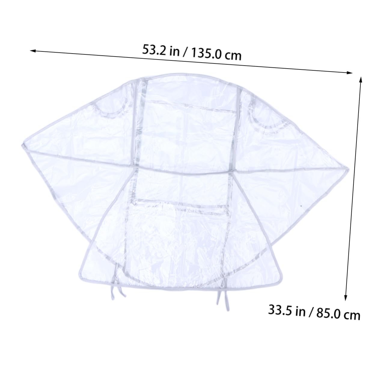 ibasenice Universal Stroller Rain Cover Windproof for Baby Protection Waterproof Ventilated for Most Standard Strollers