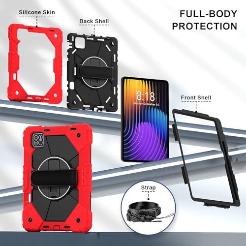 Funda Xiaomi Pad 7 Pro silicona resistente con soporte de mesa 3