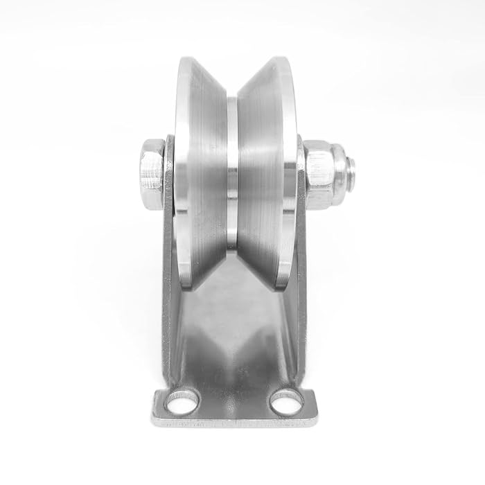 Buy 3in Stainless Steel Sliding Gate Wheels V Groove Track Roller Heavy