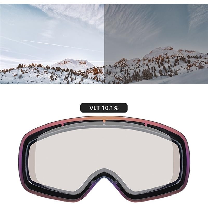 Lunettes de ski coupe-vent pour homme et femme, double pont, anti-buée, anti-reflets, protection UV