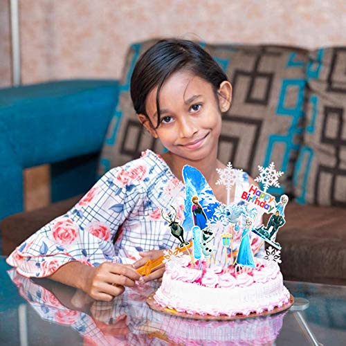 BAIBEI 18Pcs Torta Topper, Topper Cupcake Fiocco