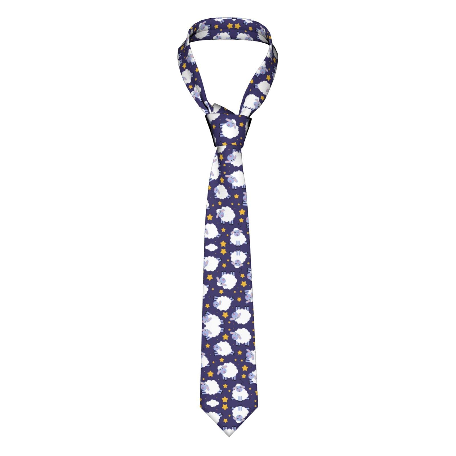 Faduni Unisex Sheep Men Ties Silk Neck Tie For Men Wedding Business Formal Neckties
