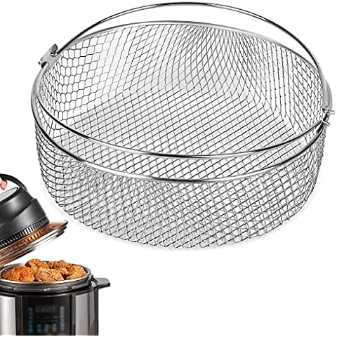 Air Fryer Basket for Instant Pot 6, 8Qt,Accessories for Air Fryer,Steamer Basket Cover