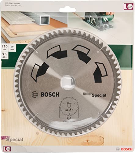 Hoja de Sierra Circular 210 mm 64T disco Bosch para madera aluminio plástico 3