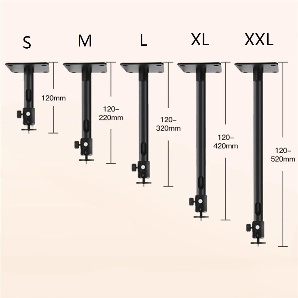 Supporto per Proiettore Staffa di sospensione spessa e spessa Staffa di sospensione telescopica a soffitto con staffa universale montata a parete for proiettore Supporti per proiettori(XXL)