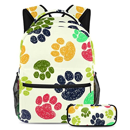 Sac à dos de voyage avec trousse pour filles et garçons style campus
