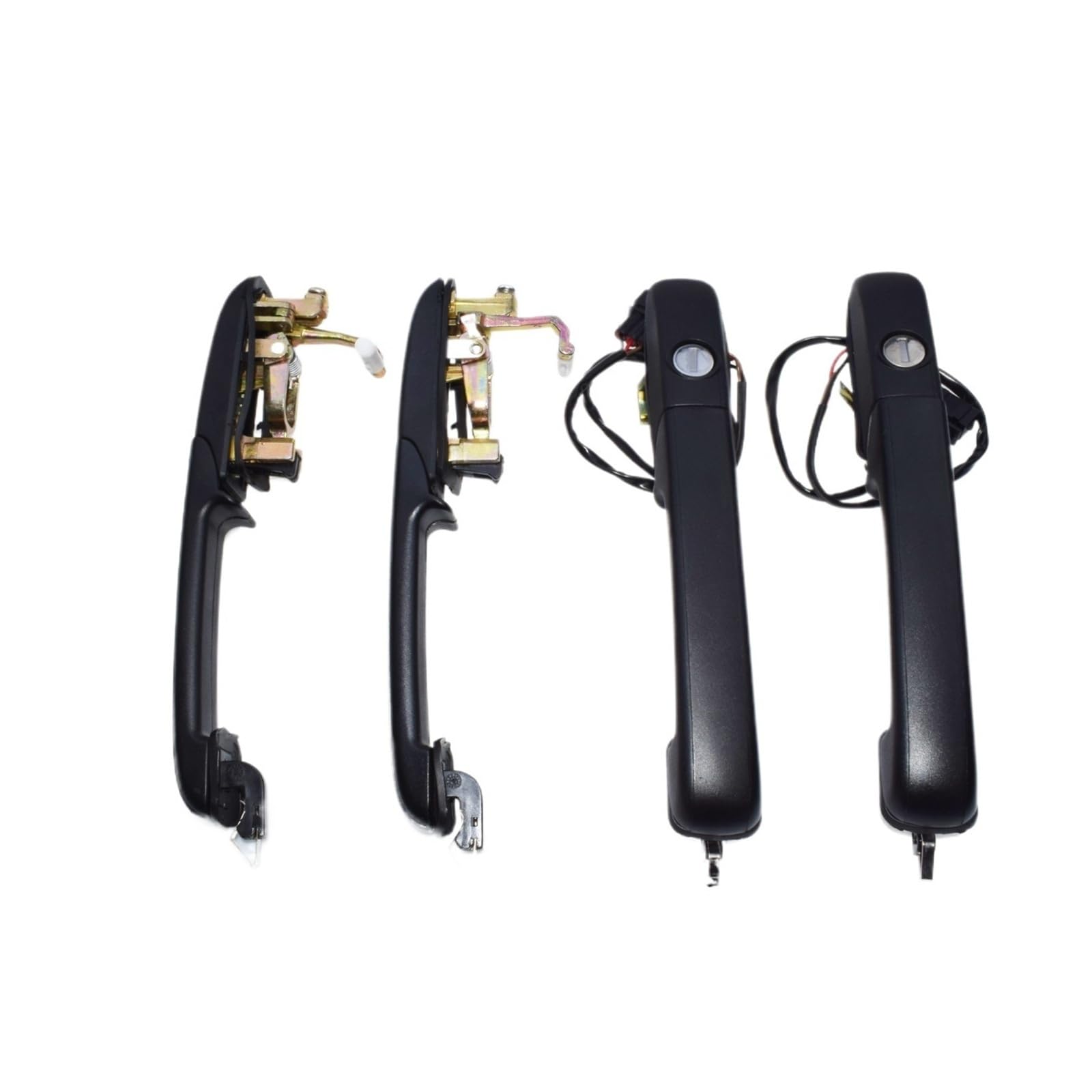 WPHLYZ Car Outside Exterior Outer Door Handle for VW for Passat for Variant for B3 for B4 1988 1989 1990 1992 1993-1997 Black Outside Car Door Handle Front Rear Left Right(4 Pcs Front Rear Kit)