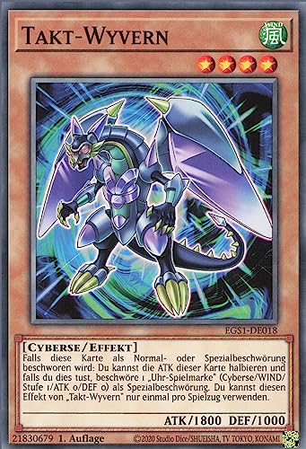 Takt-Wyvern EGS1-DE018 Common Deutsch Boosterfrisch 1. Auflage - Egyptian God Deck: Slifer The Sky Dragon - mit ReCollectibles-Versandschutz - für Yu-Gi-Oh!
