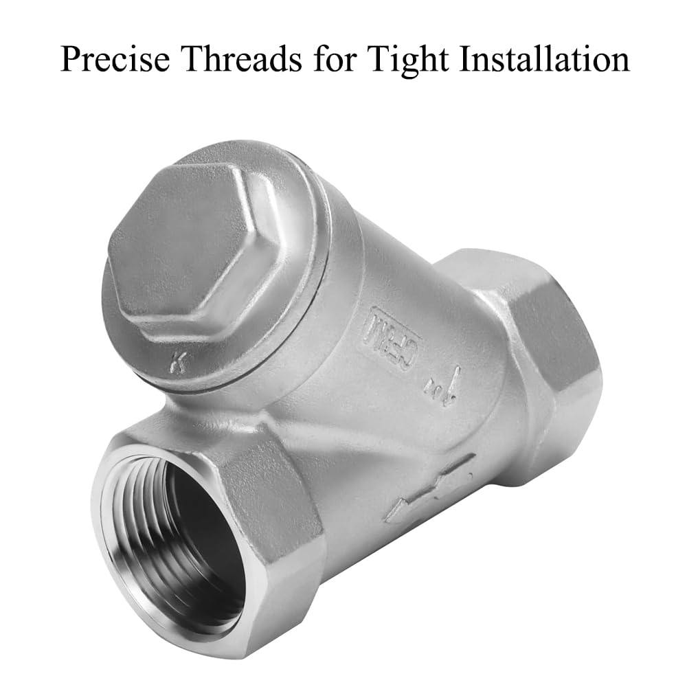 Filtro de bomba tipo Y 1" DN25 rosca 304 acero inoxidable para agua aceite gas
