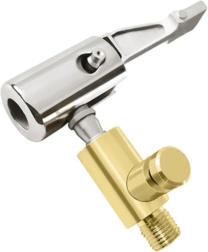 Dickno Adaptador de manguera para inflador de neumáticos de automóvil, portabrocas de aire con rosca estándar de válvula de neumático, tubo de disponible en Yaxa Colombia