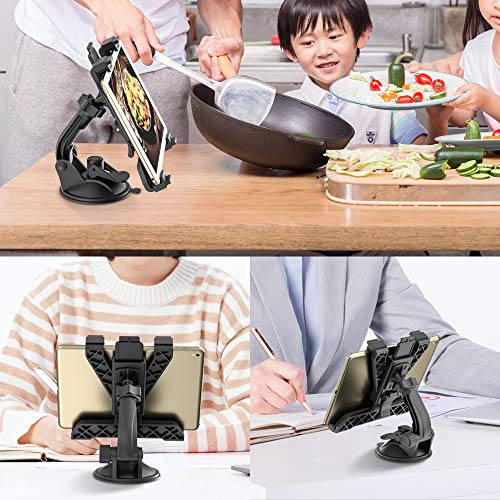 OHLPRO Tablet Holder for Car Dashboard, Universal iPad Mount for Truck Windshield Suction Cup Car Holder with Large Clamp for All 6"-10.5" Apple iPad Samsung Galaxy Tab Tablet, Black - Image 7