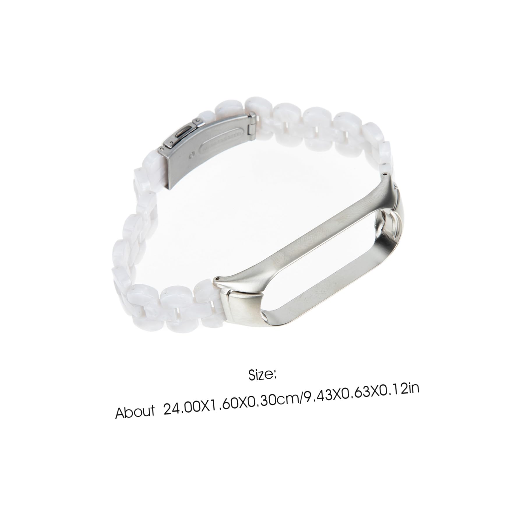 OSALADI Mi 5 6 Bracelet Bracelet Bracelet Montre Bracelet Montre Bracelet Bracelets De Montres Bande 5/6 Bracelet De Remplacement Bande Smartwatch Résine Acier Inoxydable