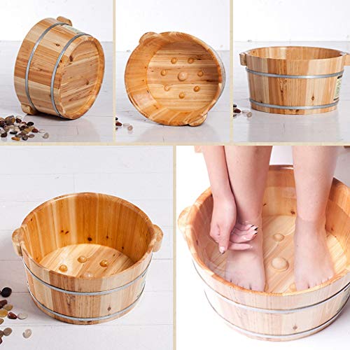 Masajeador de pies Katzowen tipo barril de spa para baños de pies, cubeta para pedicura, cubeta para masaje de pies, para uso doméstico y hotelero, 41 x 21 x 30 cm miniatura 3