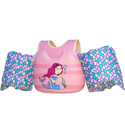 Image of Dark Lightning Toddler Swim Vest for Kids Ages 2-7, Kids Pool Floaties with Arm Wings, USCG Approved Life Jacket for Boys Girls, 33-55 lbs