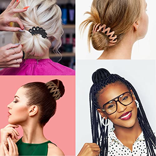 Luvadeyo 3 Stück Haarspangen für Damen, Vintage Vogelnest Haarklammern Große Haarclips Haargreifer Haar Accessoire Haarschmuck für Mädchen Damen, Einfarbig
