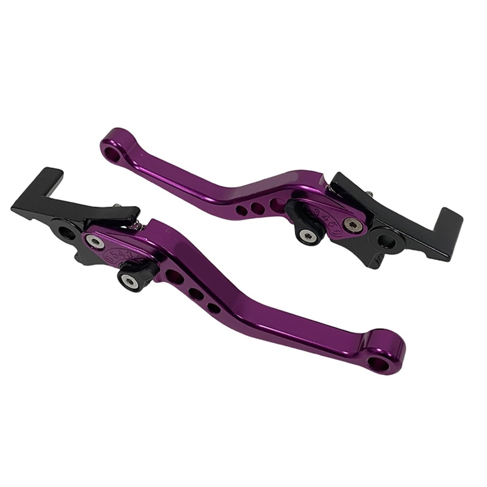 Onmaweyb Purple Brake Clutch Lever Bike Adjustable Double Disc Brake Motorcycle Modification Accessories Handle Lever For Scooters D7ya Gy6 Modified Parts(Purple)
