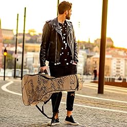 Graffiti Étui de protection rembourré pour guitare acoustique classique, Multicolore 10., 42.9×16.9×4.7 in, Organiseur… - Les Beatles, Paul McCartney, John Lennon, RIngo Starr, George Harrison Graffiti Étui de protection rembourré pour guitare acoustique classique, Multicolore 10., 42.9x16.9x4.7 in, Organiseur… – Image 6