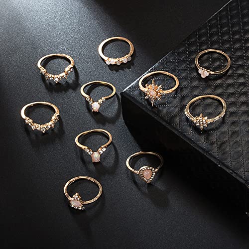Contemporary Stackable Rings Set (Style 7) - Jewelry Set