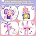 Zendstanding Musical Car Seat Toy for Babies 0-12 Months Girl, 5-in-1 Sensory Activity Hanging Toy Stroller Toy with Soothing Music, Rattle, Mirror for Newborn Infants Essential Gifts, Unicorn