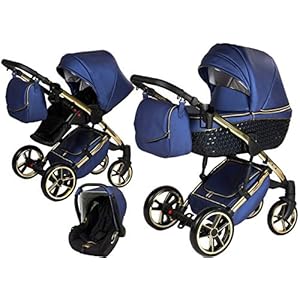 SaintBaby wandelwagen Youkon GT 2in1 3in1 Isofix babyzitje combi wandelwagen buggy Ocean Glam 03 3in1 met autostoeltje