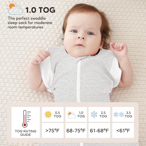 Image of Susurration Baby Sleep Sack, Self-Soothing Swaddle for Newborns, Improves Sleep, Snug Fit Helps Calm Startle Reflex, Newborn Essentials for Baby, 2 Pack, 3-6 Months, 13-19 lb