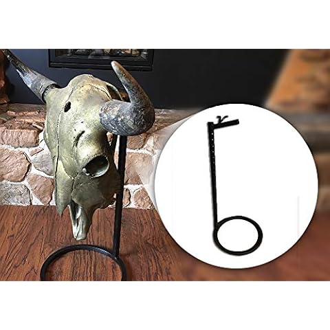 Skull Bracket Buffalo Table Bracket | Heavy-Duty Buffalo, Elk, Cattle, Moose Skull Mount | Table & Shelf Display | USA Made Cover