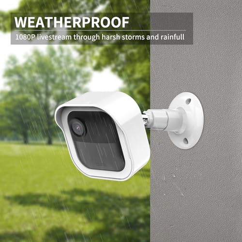 Image of All-New Blink Outdoor Camera Housing and Mounting Bracket for Outdoor 4 /2K+, 3 Pack Protective Cover and 360 Degrees Adjustable Mount, Sync Module Outlet Mount (White)