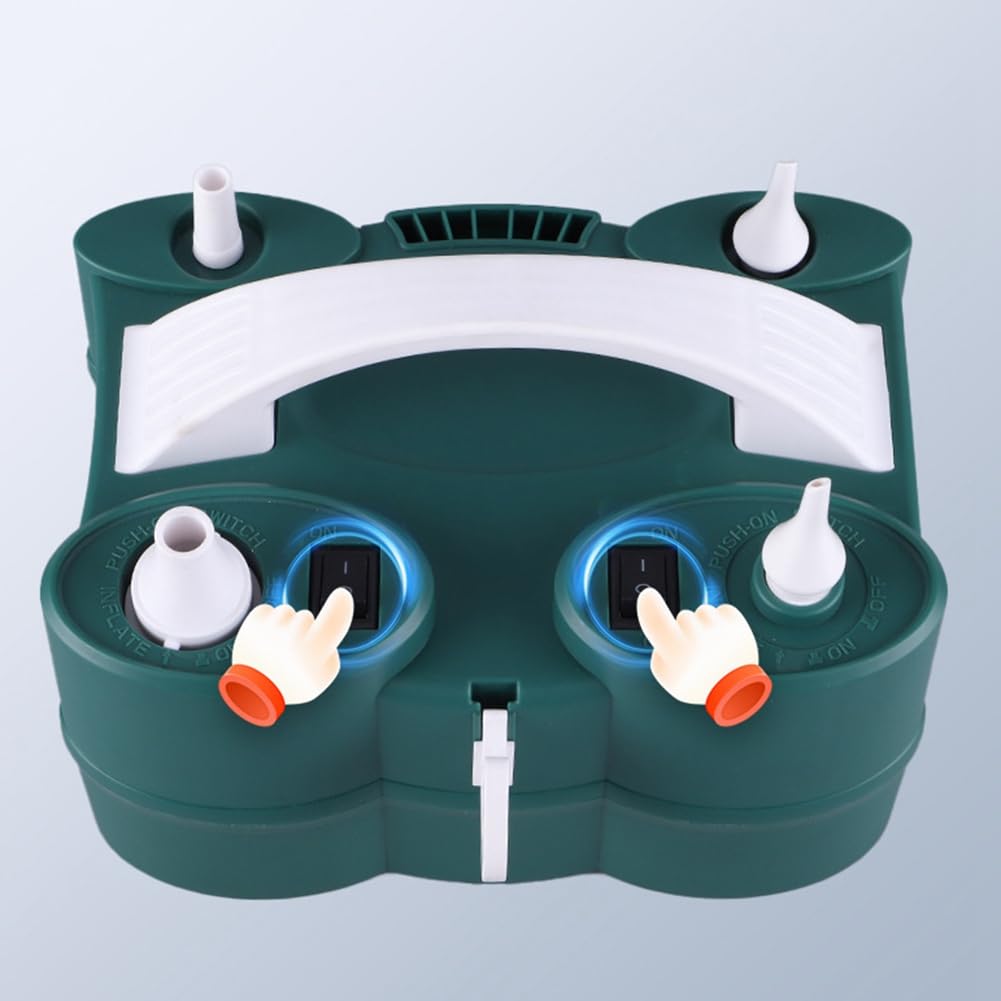 Enchufe de la UE, bomba de globo eléctrico potente, bomba de inflado y desinflado de aire, doble motor para piscina, cama hinchable, etc.
