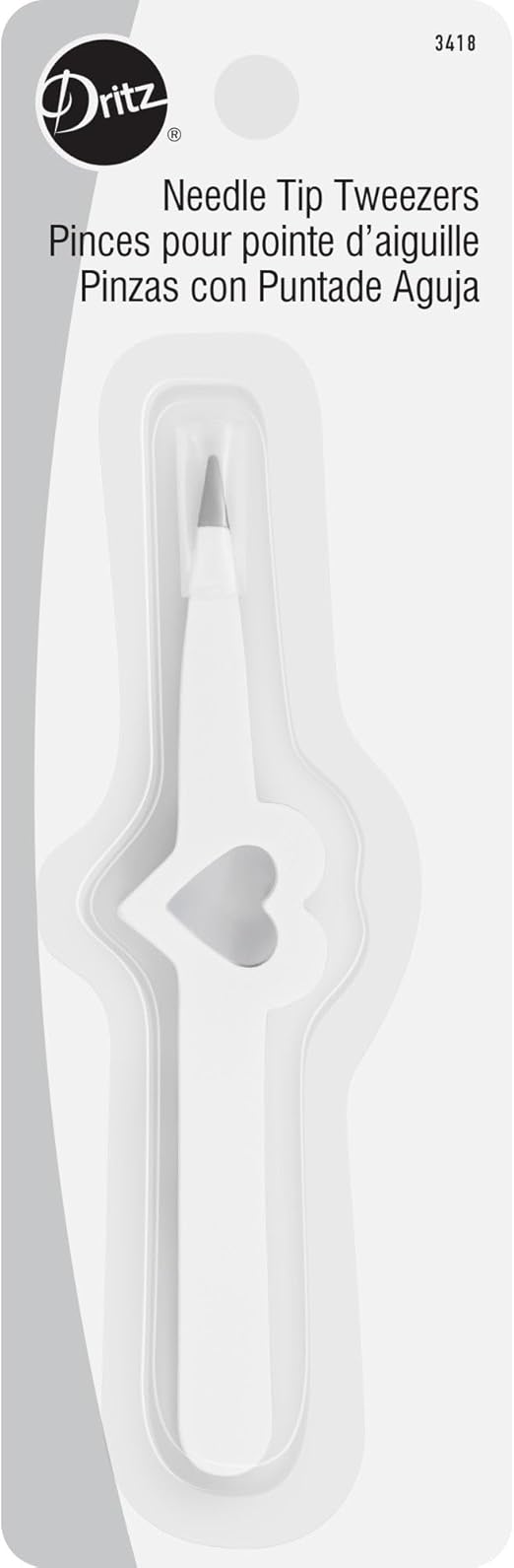 Dritz Quilting Dritz 3418 Tweezers with Needle Tip,White