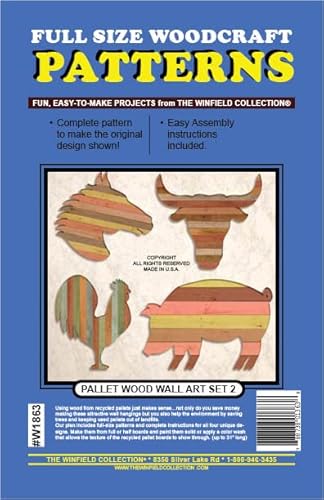 Pallet Wood Wall Art Woodworking Project Plan Set 2