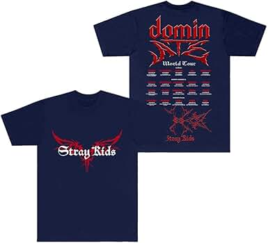 Stray Kids - スキズ dominATE Singapore Black T-shirt STRAY KIDS [ WORLD TOUR dominATE ] EVIL SKZOO T-SHIRT