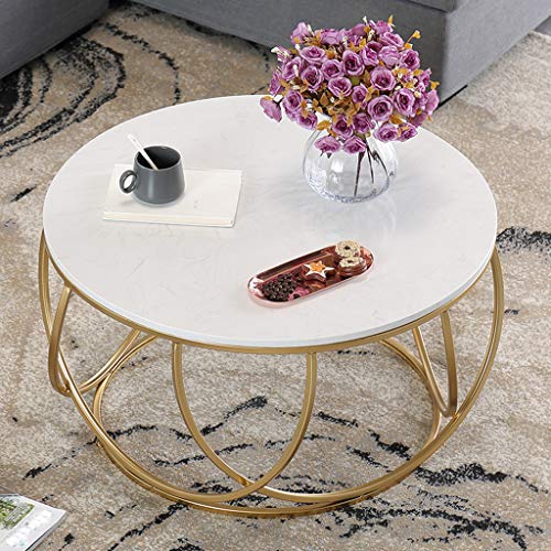 Table basse d'angle en marbre pour optimiser les petits salons encombrés - 6