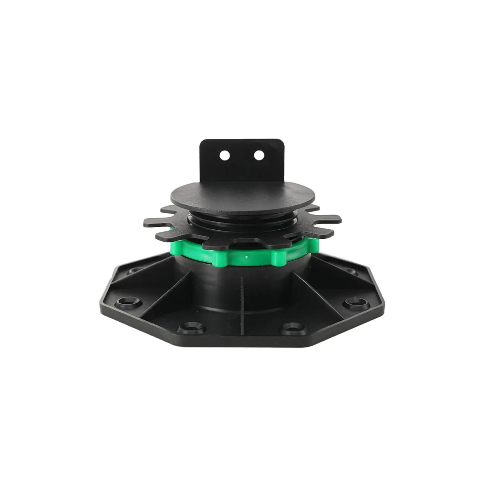 Soporte para tarima Base de soporte plataforma 24 piezas, altura ajustable 40 a 60 mm, base elevación piso resistente, soportes cojinetes elevadores