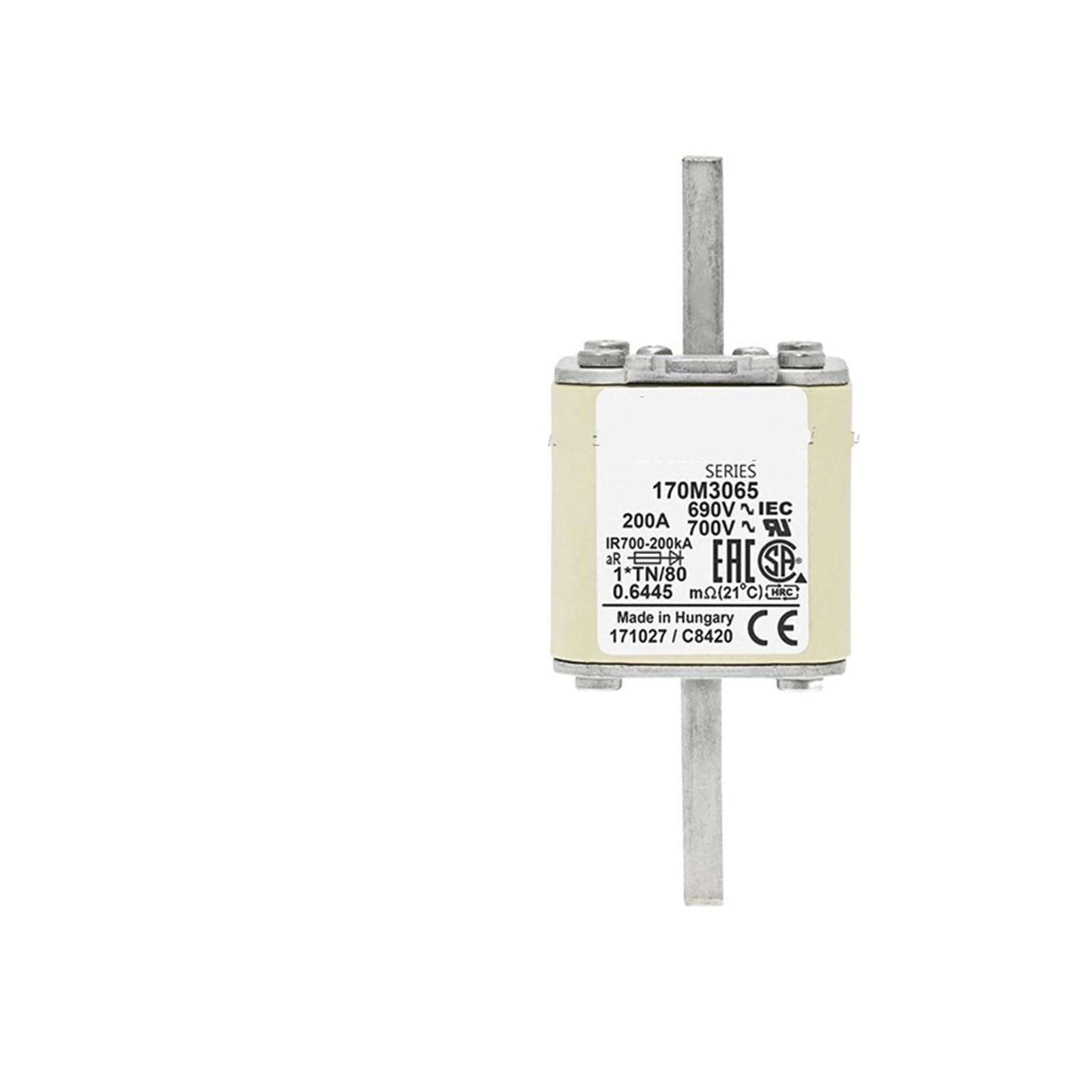 Fusible rapide 170M3067 technologie de pointe pour semi conducteurs