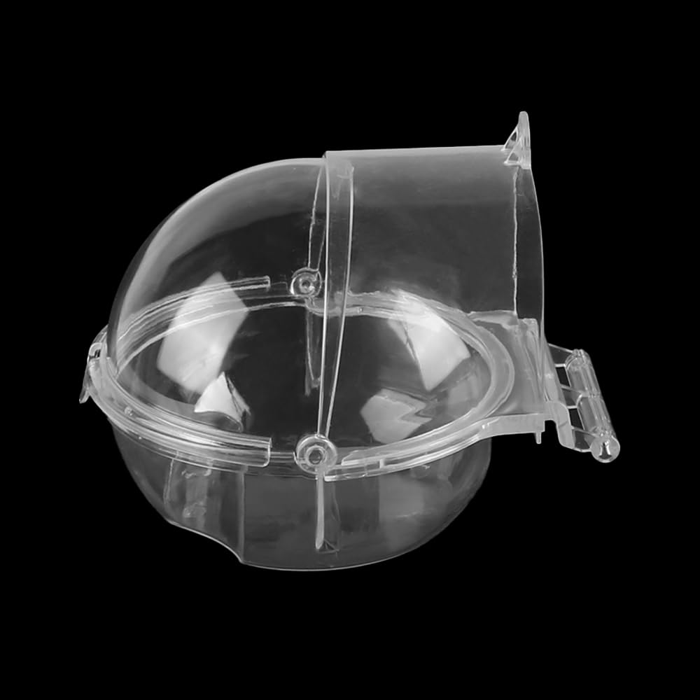 Laroal Transparent Planet Bathing Basin Parrot Bath Box Cage Pet Bird Bathtub Suitable for Parrots Lovebirds - Image 3