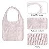 LassZone Sac fourre-tout au crochet, sac de plage en maille bohème tricoté, sac à bandoulière esthétique, sac fourre-tout en tricot, sac à main fourre-tout pour vacances d'été Hobo Y2k pour filles, #2