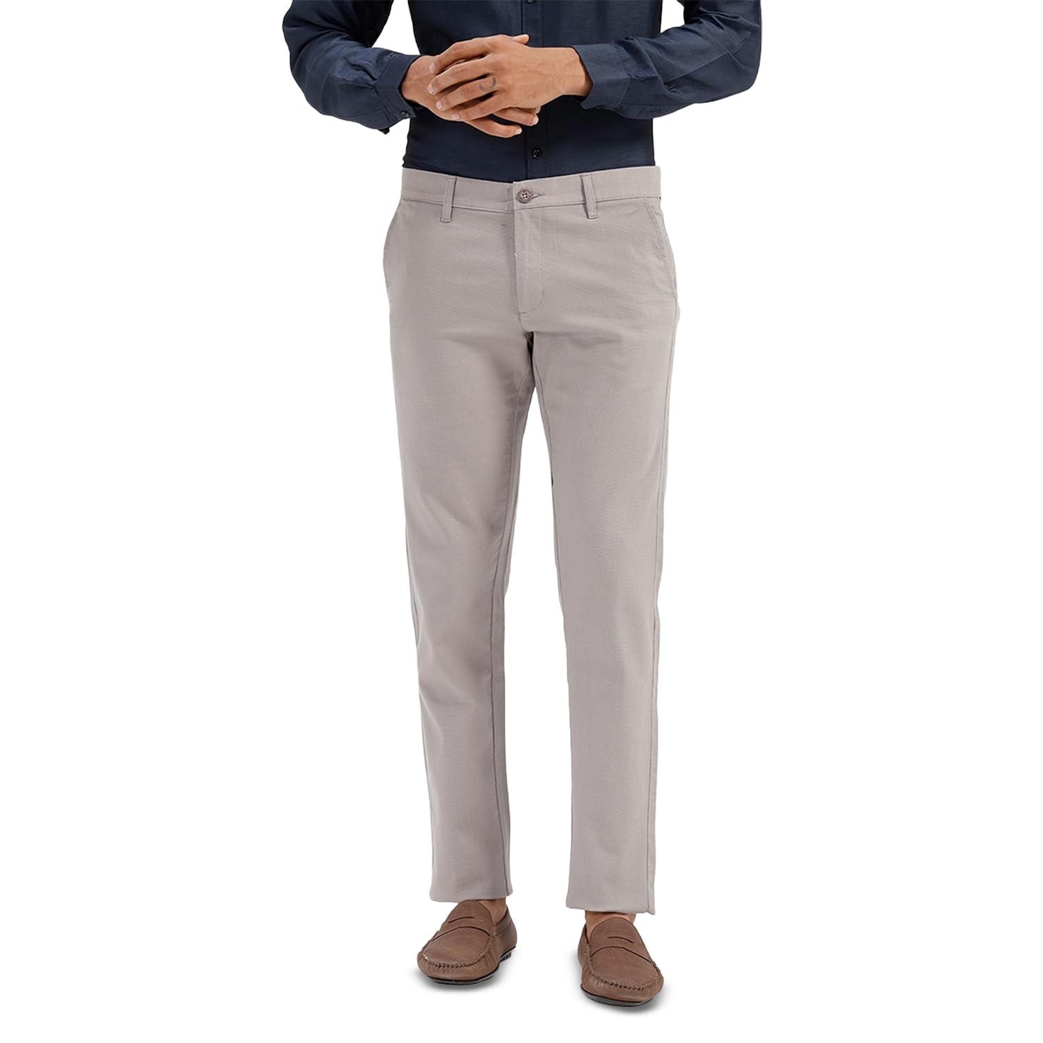 ariser Kansas Cotton Slub Smart Fit Solid Trouser for Men | Comfortable Casual Wear Pants | Pack of 1-picture-38