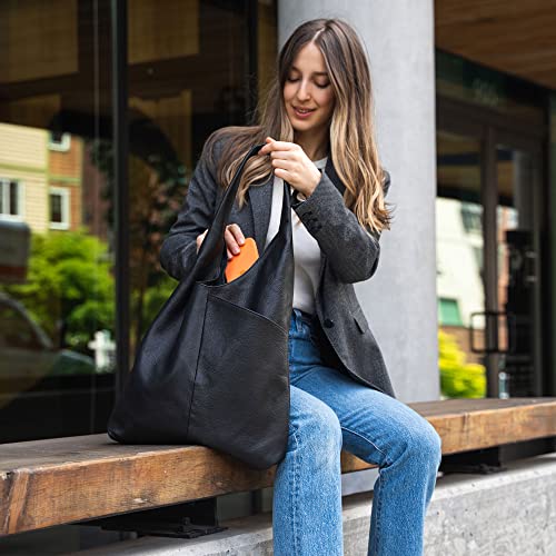 Leather Tote Bag for Women - Multipurpose Hobo Carry Shoulder Bag by KPL2