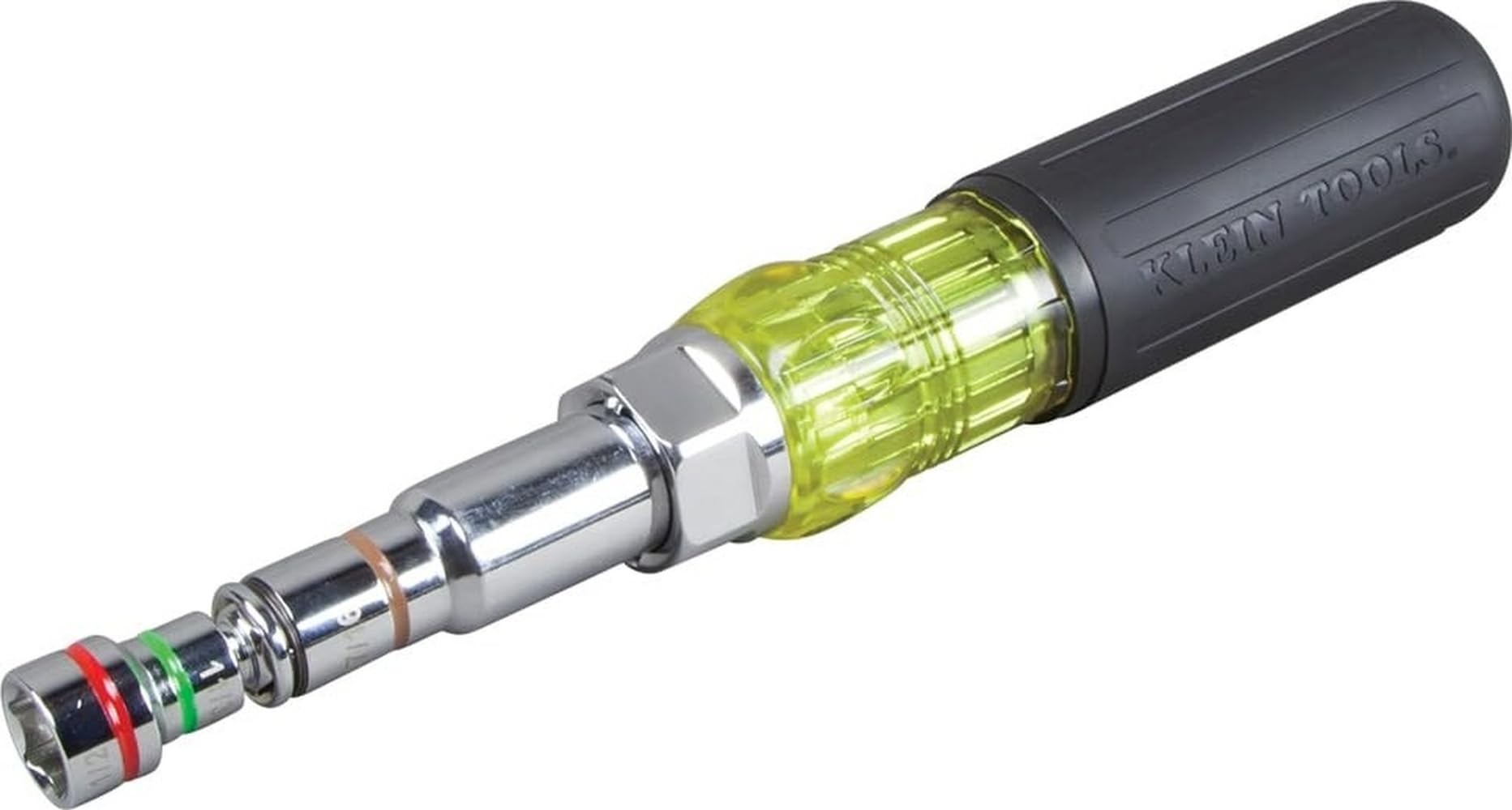 KLEIN TOOLS 32807MAG 7-in-1 Nut Driver, Magnetic Driver has SAE Hex Nut Sizes 1/4 to 9/16-Inch, Cushion Grip Handle for Added Torque