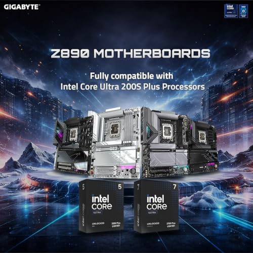 Image of GIGABYTE Z890 Aorus Elite WIFI7 ICE Supports Intel Core Ultra Processors (Series 2) with 4*DDR5 with XMP Memory Module Support, 4*M.2 Slots, Including 1* PCIe 5.0 x4, 2.5GbE LAN & Wi-Fi 7