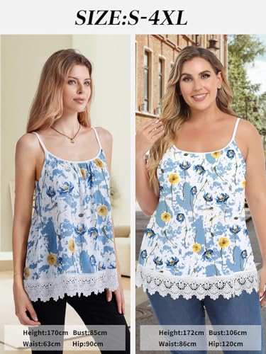 Image of Camisoles for Women with Built in Bra Adjustable Strap Tank Tops Cami Sleeveless Summer Tops for Workout Sleeping Traveling