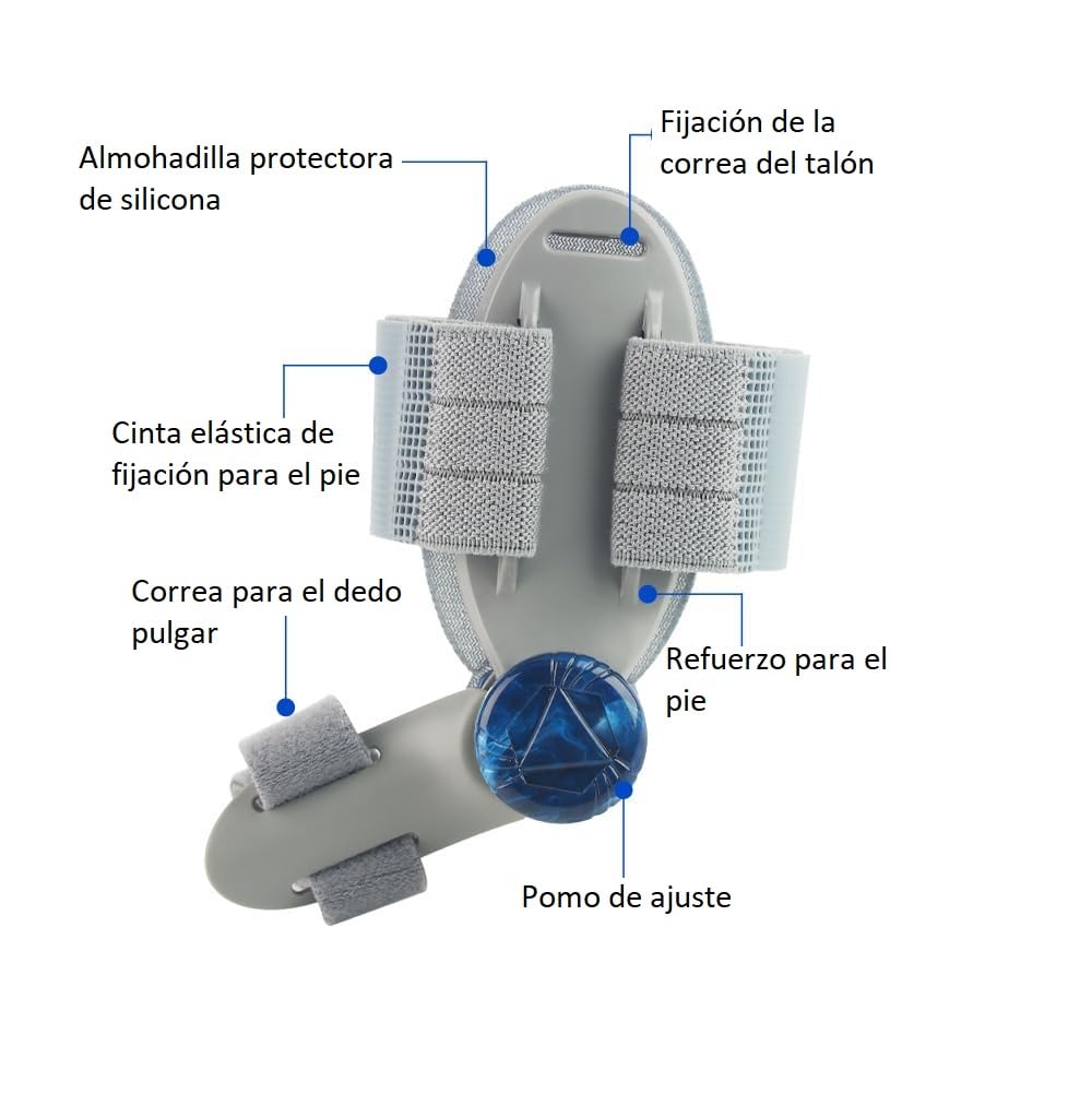 ABUBU Corrector de Juanetes, Ajustable, Hombre y Mujer, Separador Dedos del Pie, Férula para Juanetes, Transpirable, Antideslizante, Hallux Valgus, Dedo en Martillo, Dedo Superpuesto, SM315