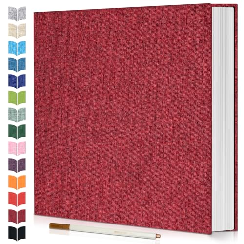 Image of Artfeel Photo Album Self Adhesive Scrapbook,60 Pages Large Photo Book for 4x6,5x7,8x10 Pictures,DIY Album for Baby Wedding Family Travel Birthday,with Metallic Pen and Scraper