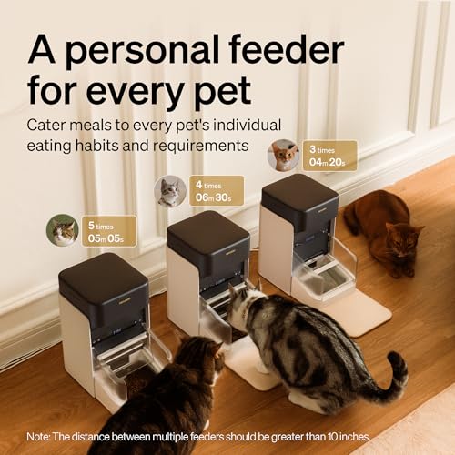 PETLIBRO RFID Automatic Cat Feeder, Collar Tag-Activated Personalized Meals, 5G&2.4G Wi-Fi Programmable Cat Food Dispenser with Cats Recognition & Diet Tracking for Multi-Pet Homes and Different Diets - Image 3