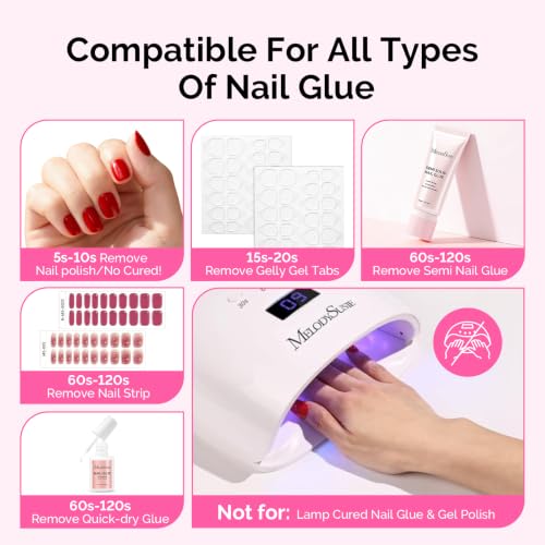 Image of MelodySusie 50ML Pinpoint Nail Glue Remover for Press on Nails