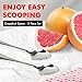Chef Craft - Select Serrated Grapefruit Spoon, 6.5 Inches 2 Piece Set of Grapefruit Spoons with Serrated Edge, Stainless Steel, Dishwasher-Safe