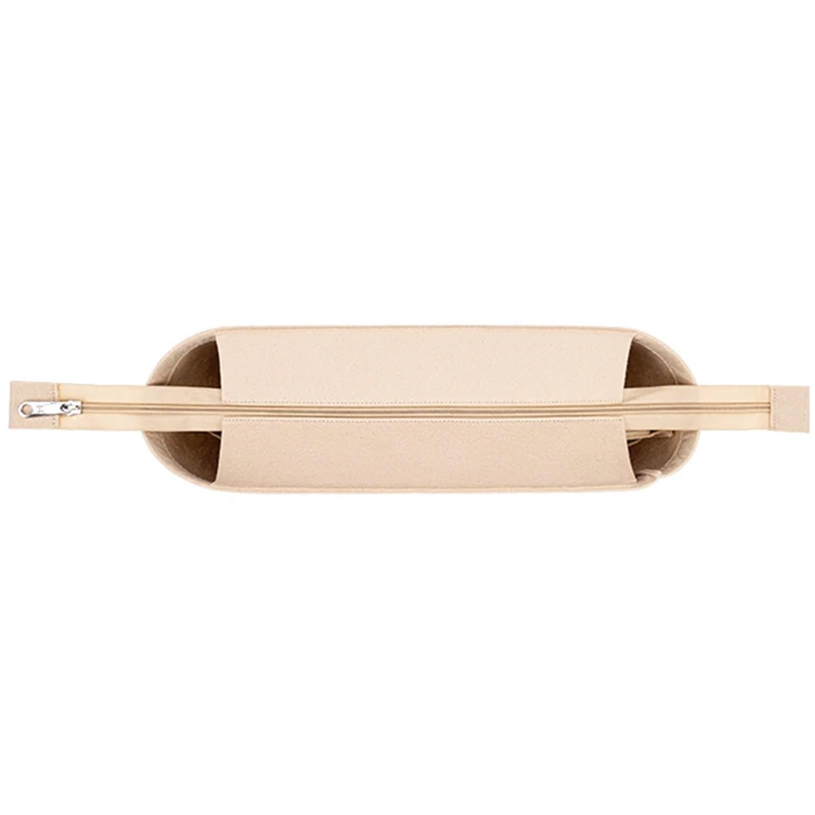 HUWOYG 2pcs Women's Handbag Backpack Felt Liner Bag For Travel Insert Purse Organizer Pouch For Wallet Organizer(Beige-B,Mini)