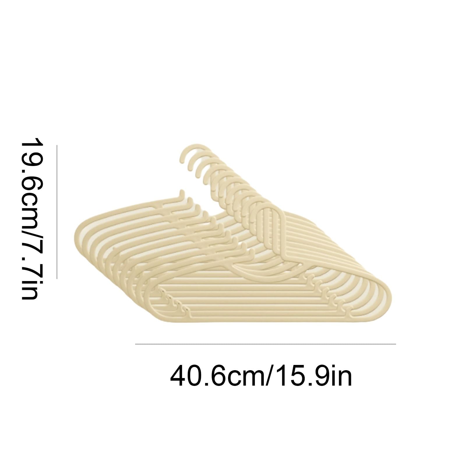 Grucce for abiti in plastica, for la casa e il dormitorio, grucce multifunzionali(Wit,100pcs)