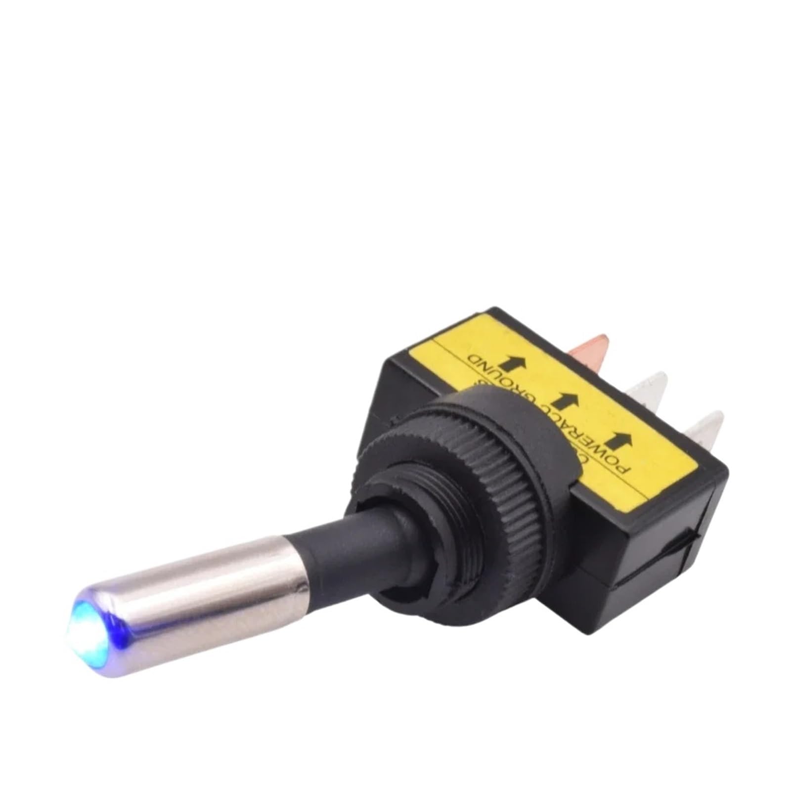 5/10 Uds. LED for coche de 12mm 15D SPST 2 posiciones 3 pines encendido apagado 12V 24V CC